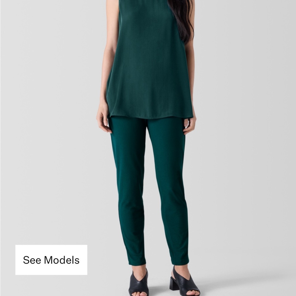 Eileen Fisher Green Ankle Pants